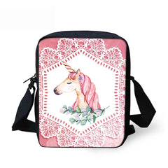 Anime Unicorn Messenger Bag for Boys Girls Women
