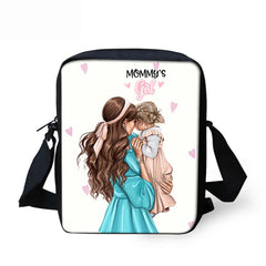 Mom Printed Women Messenger Bag Girls School Bag Lady Casual Crossbody Bag