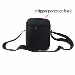 ELVISWORDS Music Note Print Kids School Bag Canvas Book Shoulder Bags
