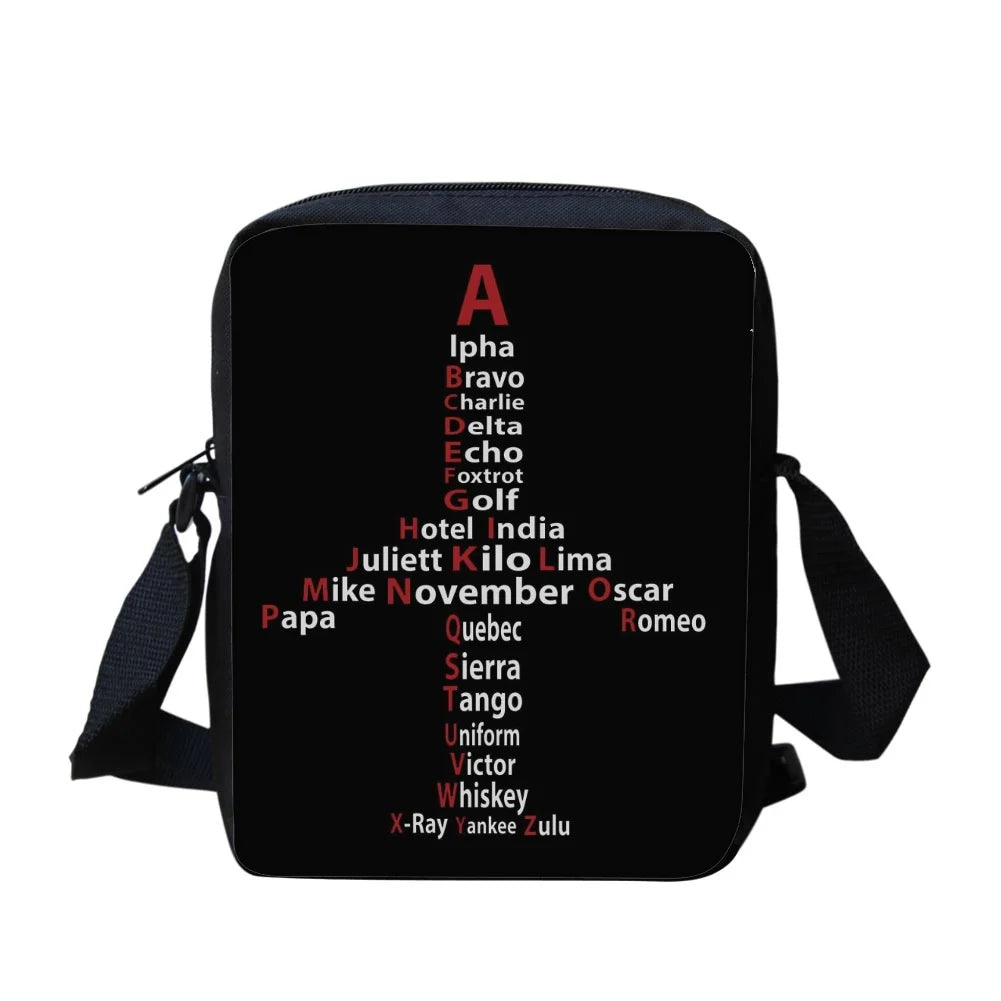 Pilot Printing Messeger Bags Women Shopping Crossbody Bag