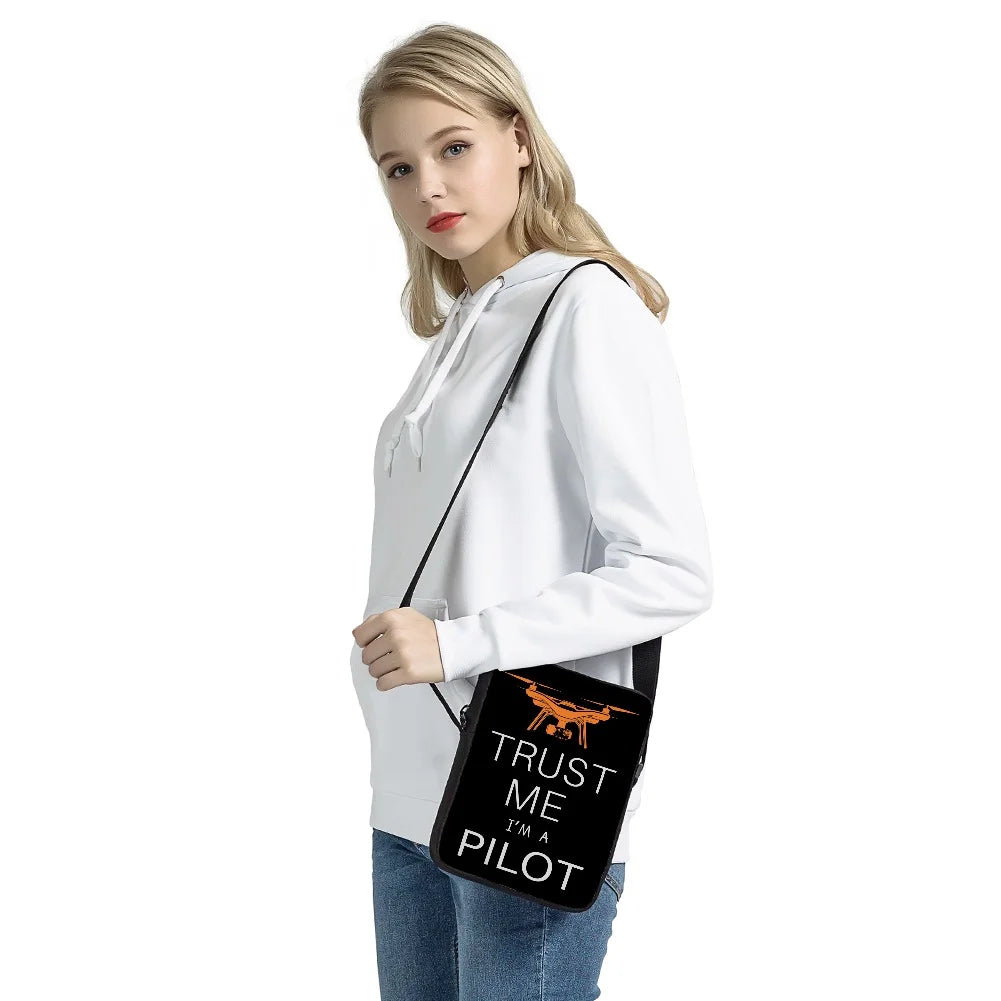 Pilot Printing Messeger Bags Women Shopping Crossbody Bag