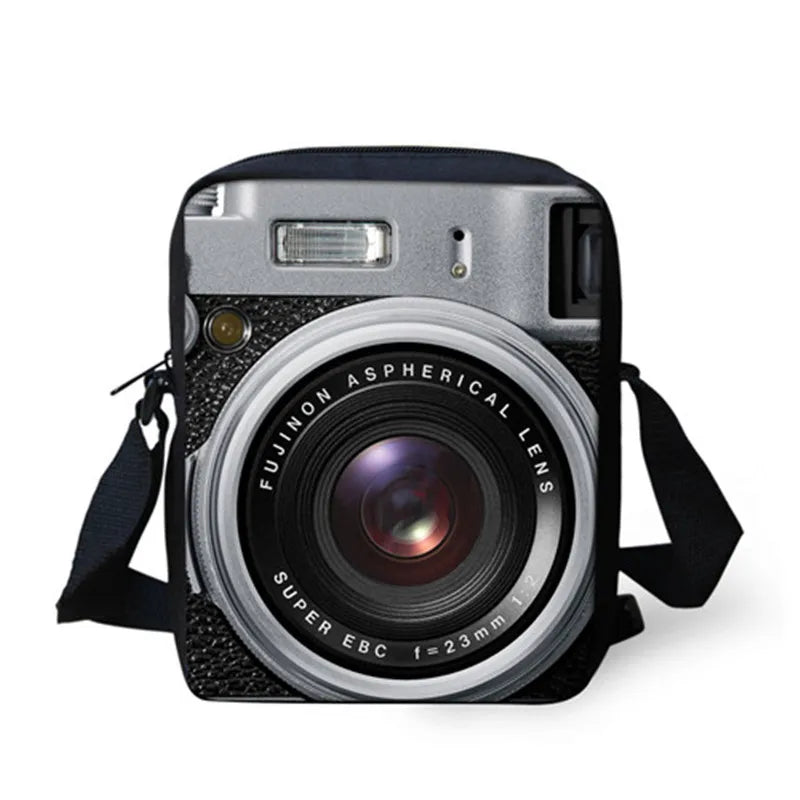 Flower Camera Printed Messenger Bags Women Casual Shoulder Bags Girls Crossbody