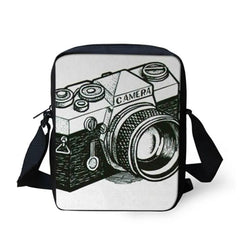 Flower Camera Printed Messenger Bags Women Casual Shoulder Bags Girls Crossbody