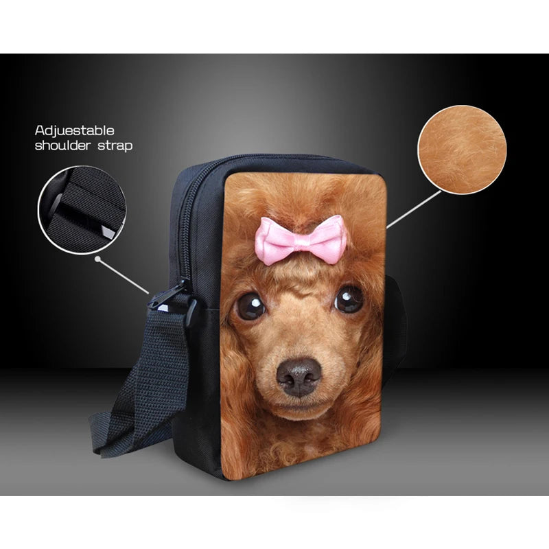 ELVISWORDS Ball Pattern School Bag Boys Messenger Bag Kids Travel