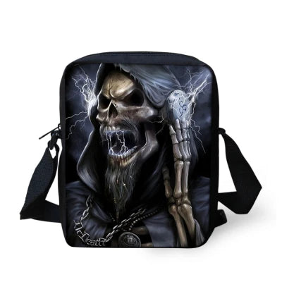 Punk Skull Printing Crossbody Bag for Women