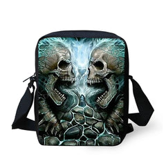 Punk Skull Printing Crossbody Bag for Women