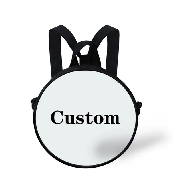 Winter Scenery Pattern Round Shoulder Bags For Women Boys Girls