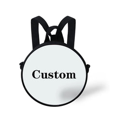 Winter Scenery Pattern Round Shoulder Bags For Women Boys Girls