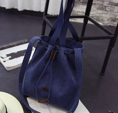 Women Canvas Bucket Bag Casual Style 042016