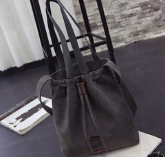 Women Canvas Bucket Bag Casual Style 042016