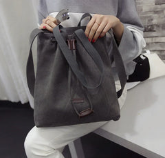 Women Canvas Bucket Bag Casual Style 042016