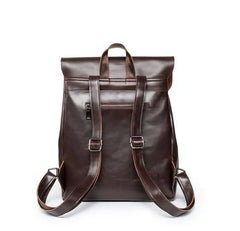 Hot Man PU Leather Backpack Vintage Travel Bag