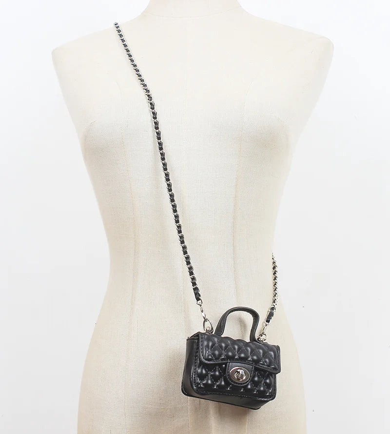 Women Mini Small Pockets Chain Green Bag Korea All-Match