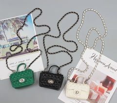Women Mini Small Pockets Chain Green Bag Korea All-Match