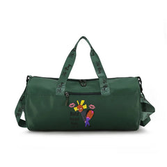 Echoine Zipper Travel Bag Ladies Gym Sports Bag Letter Printing