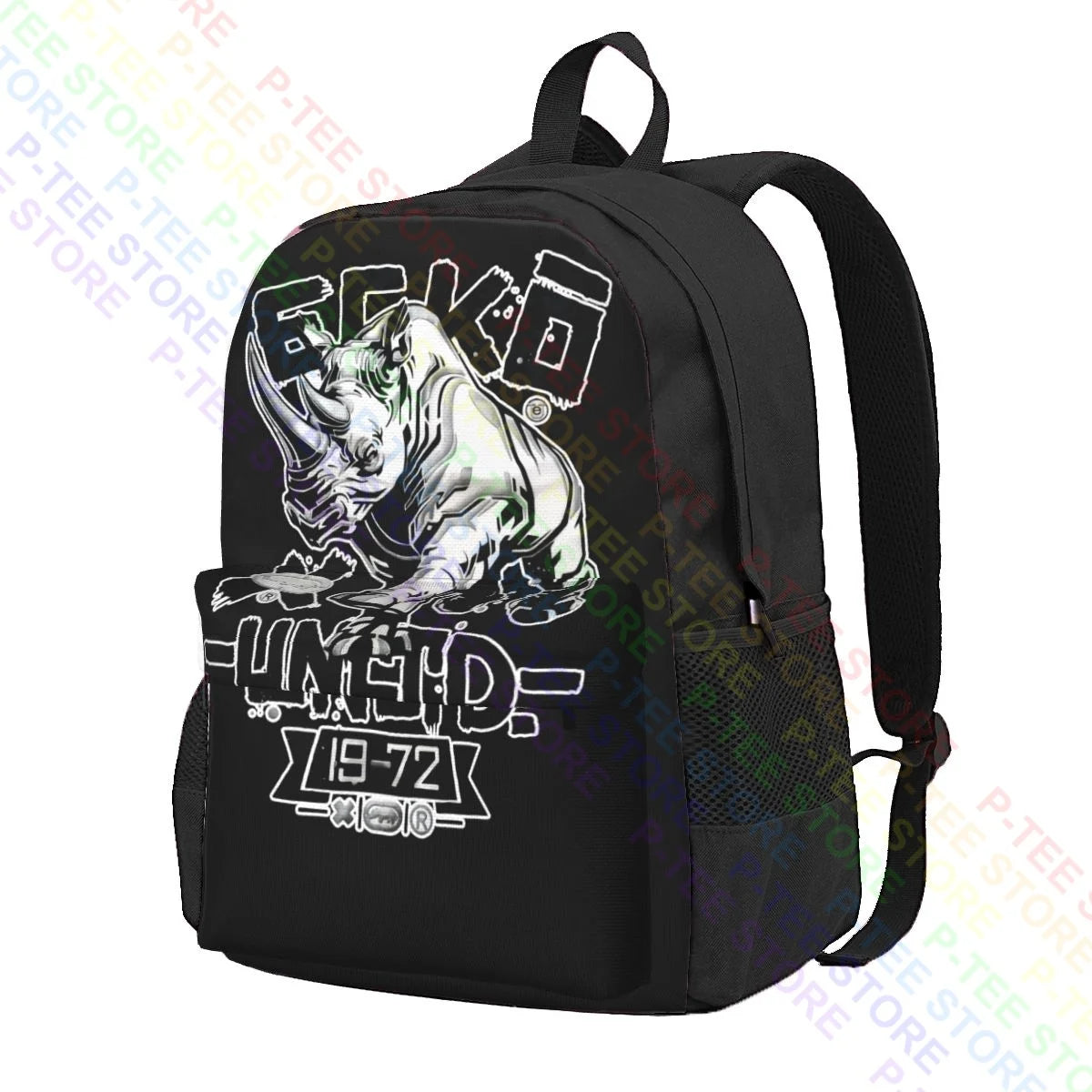 Ecko_Unltd. Large Capacity Backpack Print Schoolbag Gymnast Bag Bags For Travel