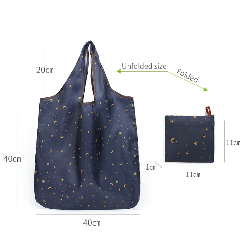 Eco Nylon Shopping Tote Bags Foldable Grocery Pouch