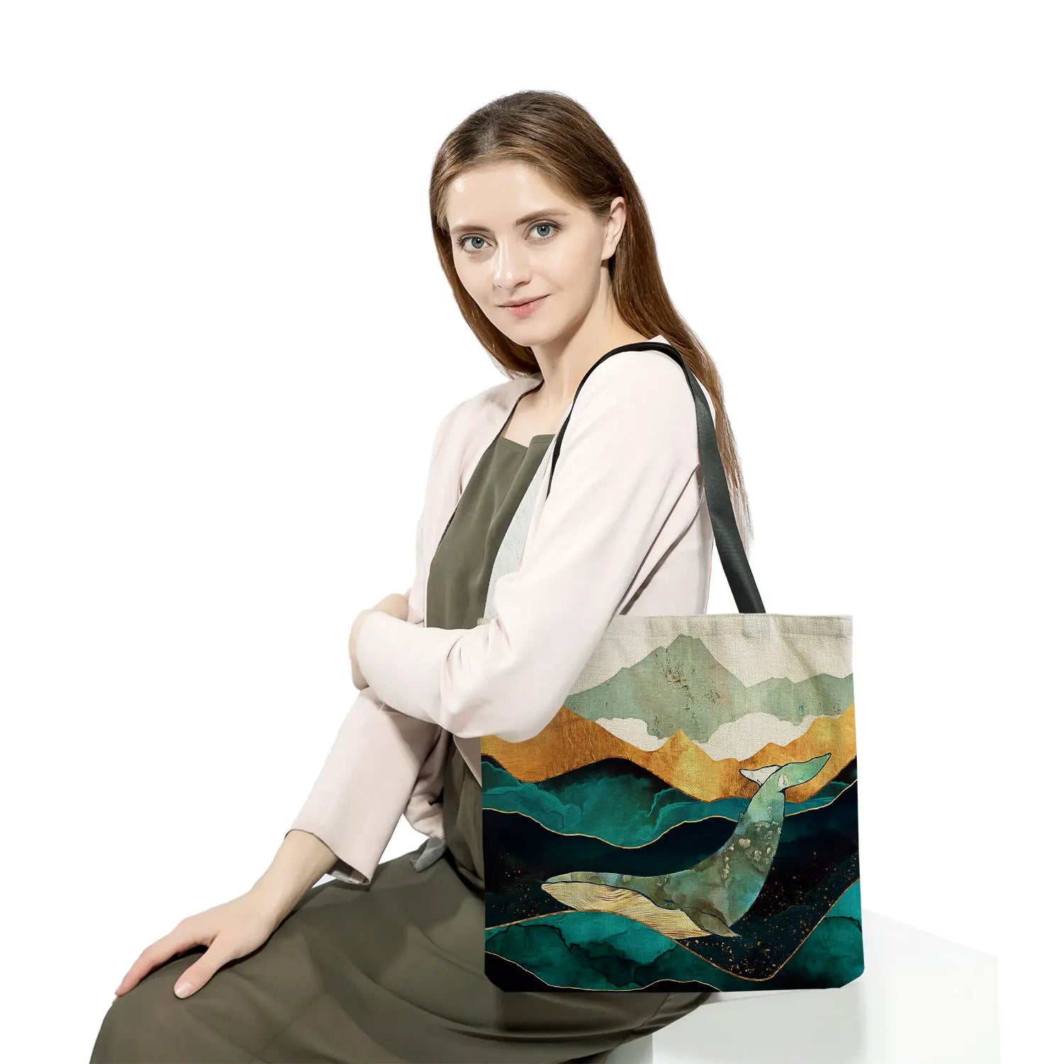 Abstract Mountain Landscape Eco-Friendly Tote Bag