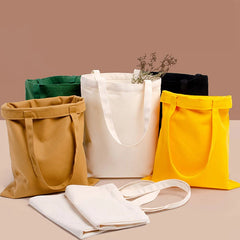 Eco-Friendly Canvas Tote Shoulder Bag for Girls Women Handbag