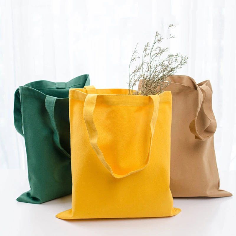 Eco-Friendly Canvas Tote Shoulder Bag for Girls Women Handbag