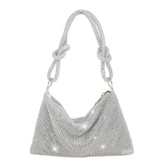 Elegant Rhinestones Evening Clutch Bag for Women Dinner Party Wedding Purses