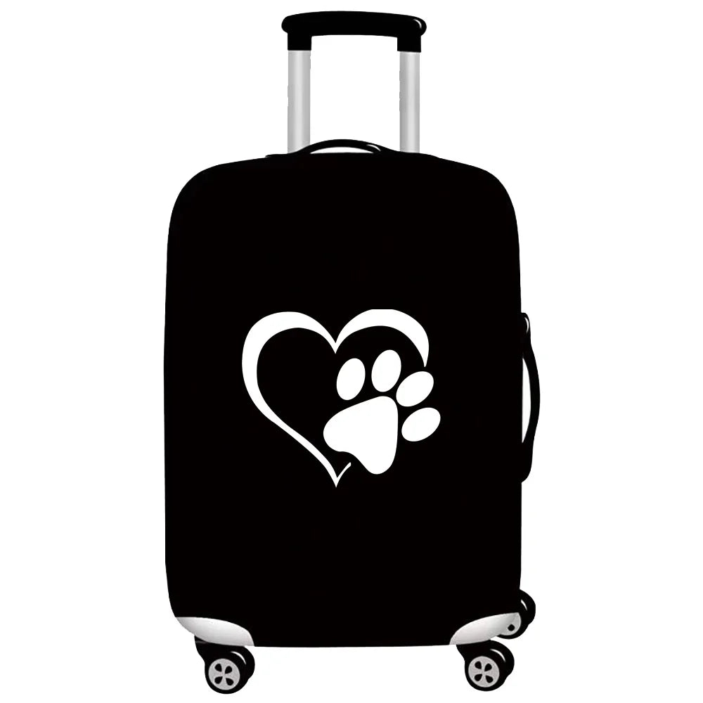 Elastic Dust Cover Love Printed Luggage Case 18-28 Sizes