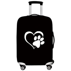 Elastic Dust Cover Love Printed Luggage Case 18-28 Sizes