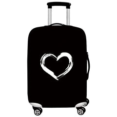 Elastic Dust Cover Love Printed Luggage Case 18-28 Sizes