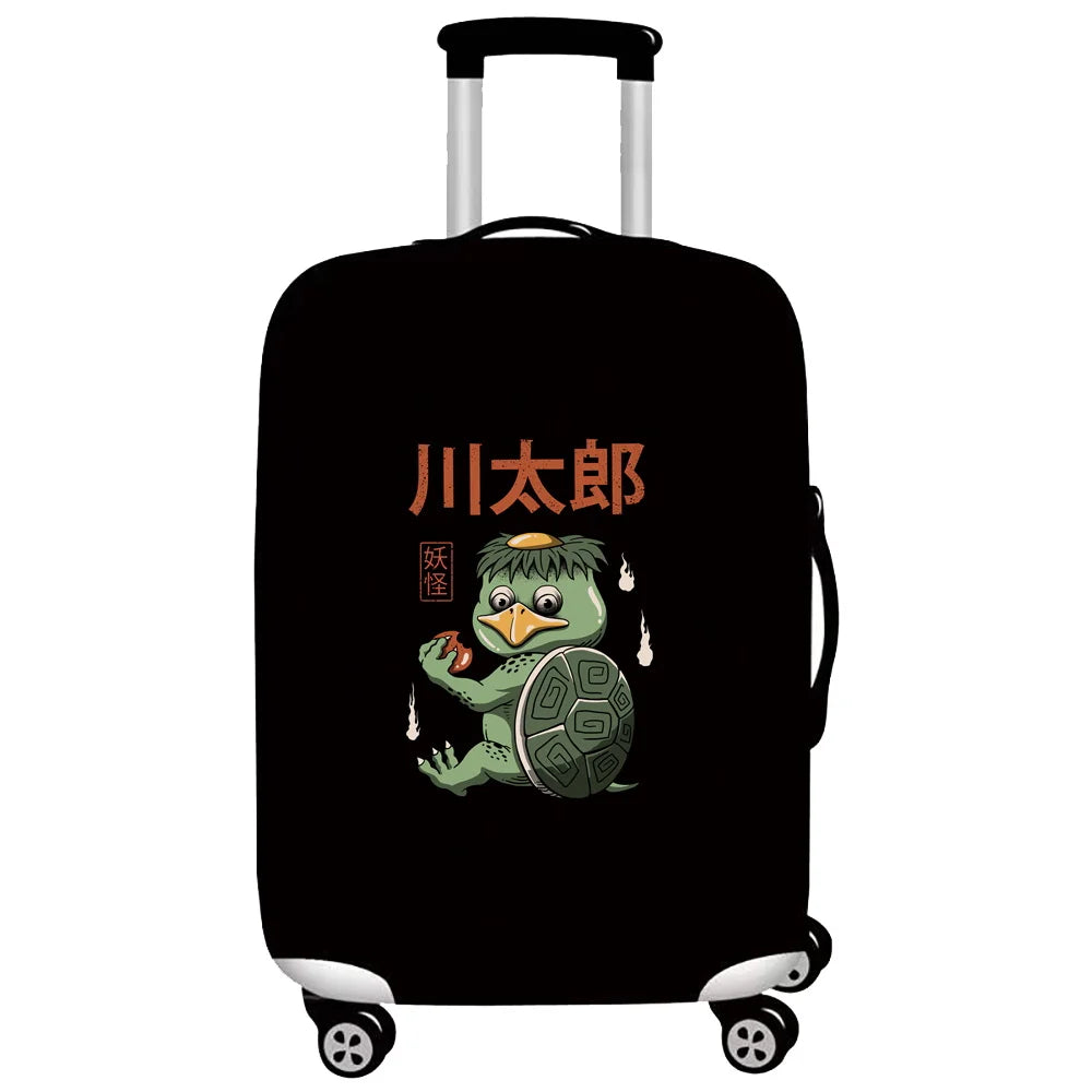 Monster Printed Travel Luggage Dust Cover 18-28 Sizes Wear Resistant