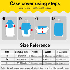 Funny Series Luggage Protector, Traveling Bags Cover for 18-28 Inch Suitcases