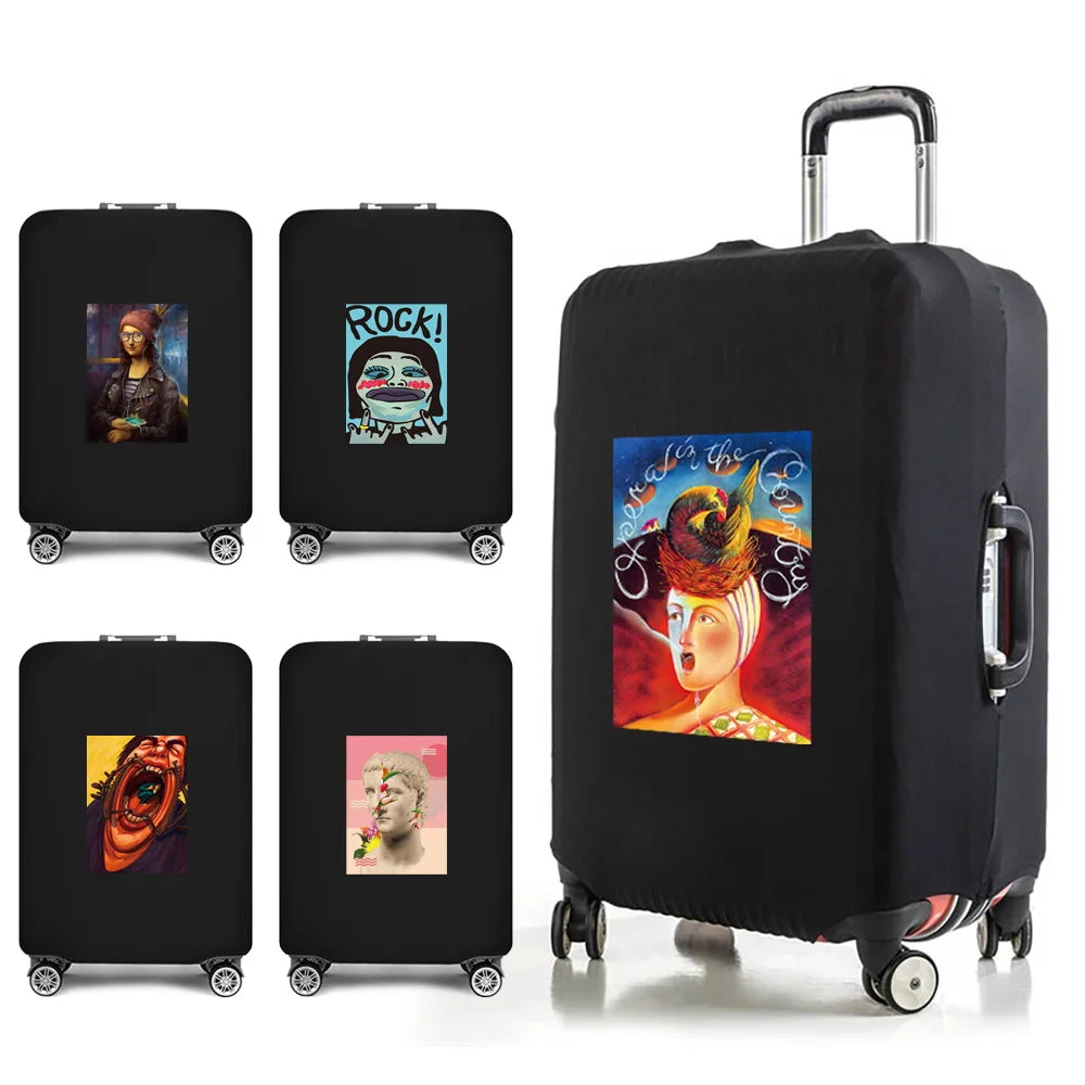 Funny Series Luggage Protector, Traveling Bags Cover for 18-28 Inch Suitcases