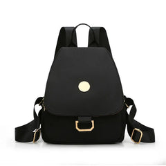 Women Nylon Waterproof Backpack Teen Schoolbag Multifunction Travel Bag