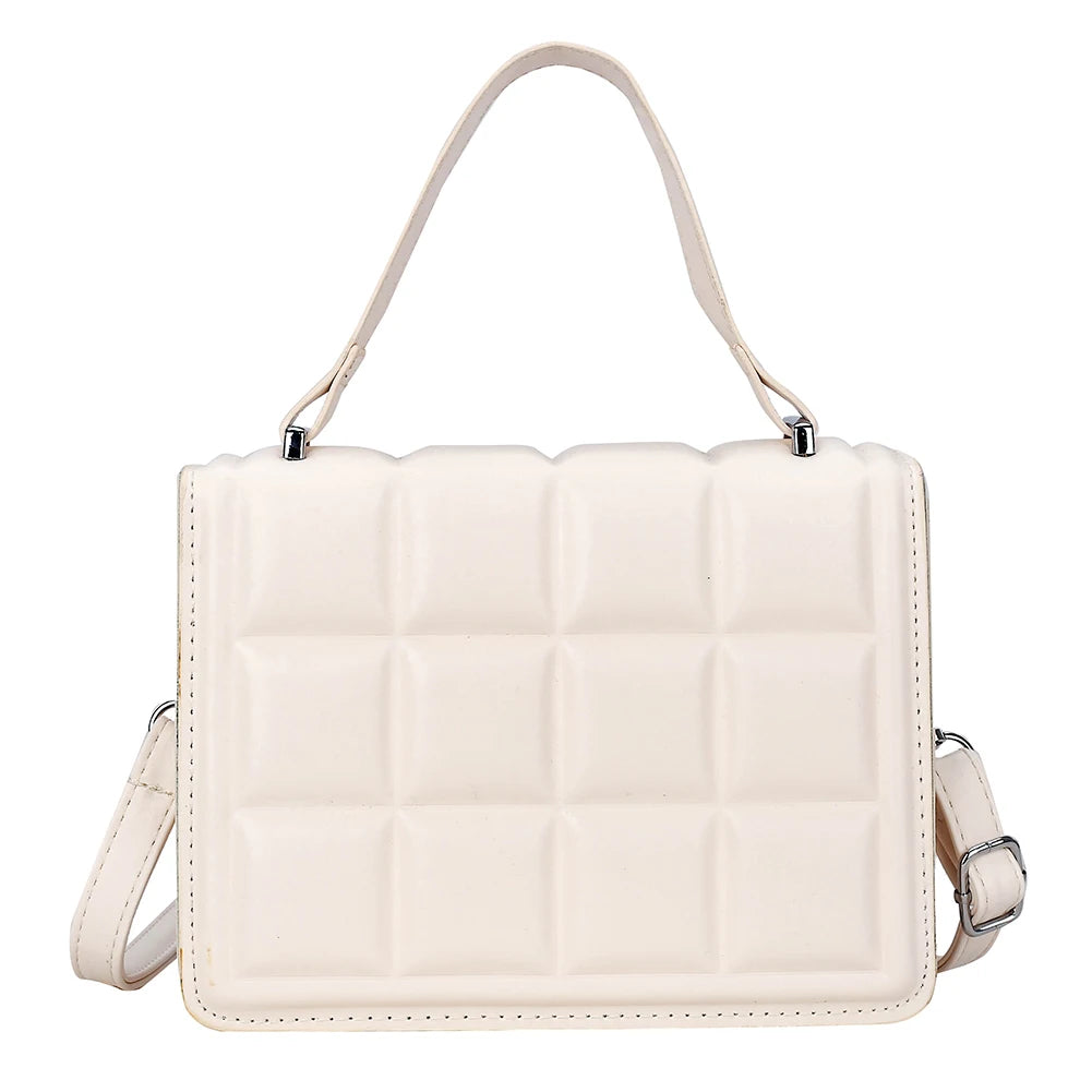 Checkered Shoulder Bags Female Flap Messenger Crossbody Bags