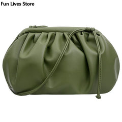 Clouds Purse Women Party Shoulder Bag Soft Leather Totes Bags