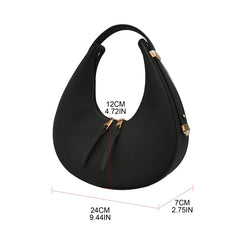 Crescent Crossbody Bag PU Leather Shoulder Bag