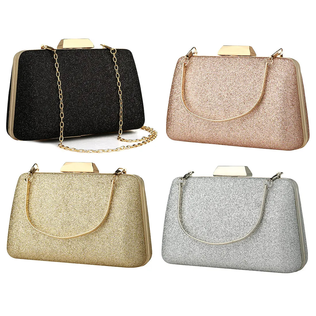 Boho Crossbody Bag Evening Clutch Glitter Handbag Wedding Purse