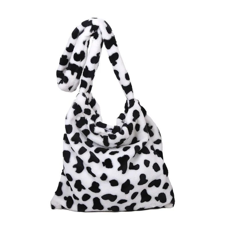 Cow Pattern Women Tote Handbag - Large Capacity Shoulder Bag