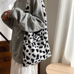 Cow Pattern Women Tote Handbag - Large Capacity Shoulder Bag