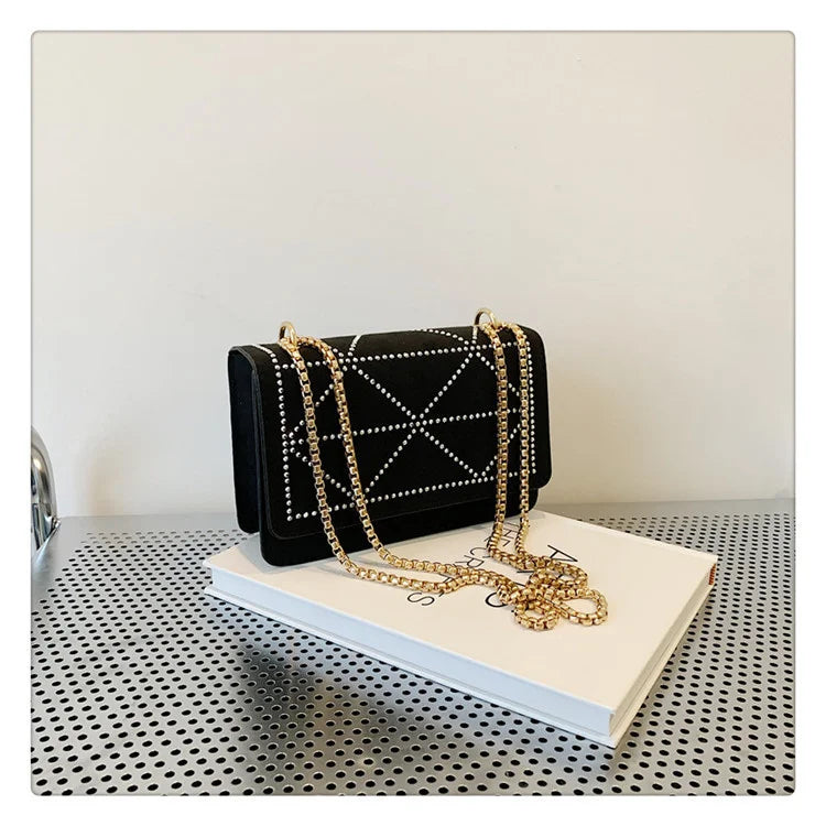 Women Shoulder Bags Chain Straps Flap PU Female Crossbody Bags