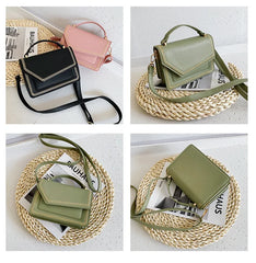 Embroidery Ladies Handbag Small Women Shoulder Bag High PU Leather Flap
