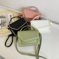 Embroidery Ladies Handbag Small Women Shoulder Bag High PU Leather Flap