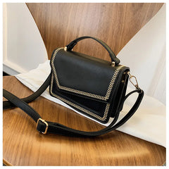 Embroidery Ladies Handbag Small Women Shoulder Bag High PU Leather Flap