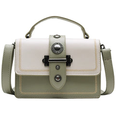 Women's Rivet Shoulder Tote Bag High PU Leather