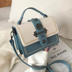 Women's Rivet Shoulder Tote Bag High PU Leather