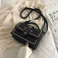 Women's Rivet Shoulder Tote Bag High PU Leather