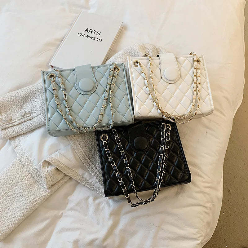 Women's Summer Rhombus Chain Bag - Vintage Handbags