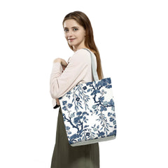Floral Porcelain Geometry Pattern Shoulder Bag for Teenagers