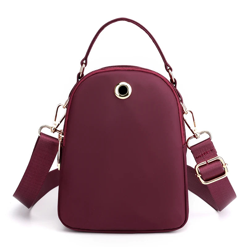 Women Shoulder Bag Small Handbag Nylon Crossbody Daily Tote Messenger Girl