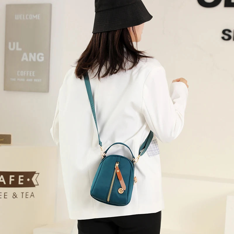 Women Shoulder Bag Small Handbag Nylon Crossbody Daily Tote Messenger Girl
