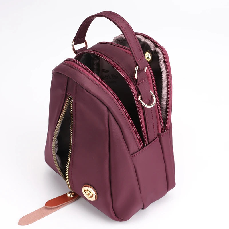 Women Shoulder Bag Small Handbag Nylon Crossbody Daily Tote Messenger Girl